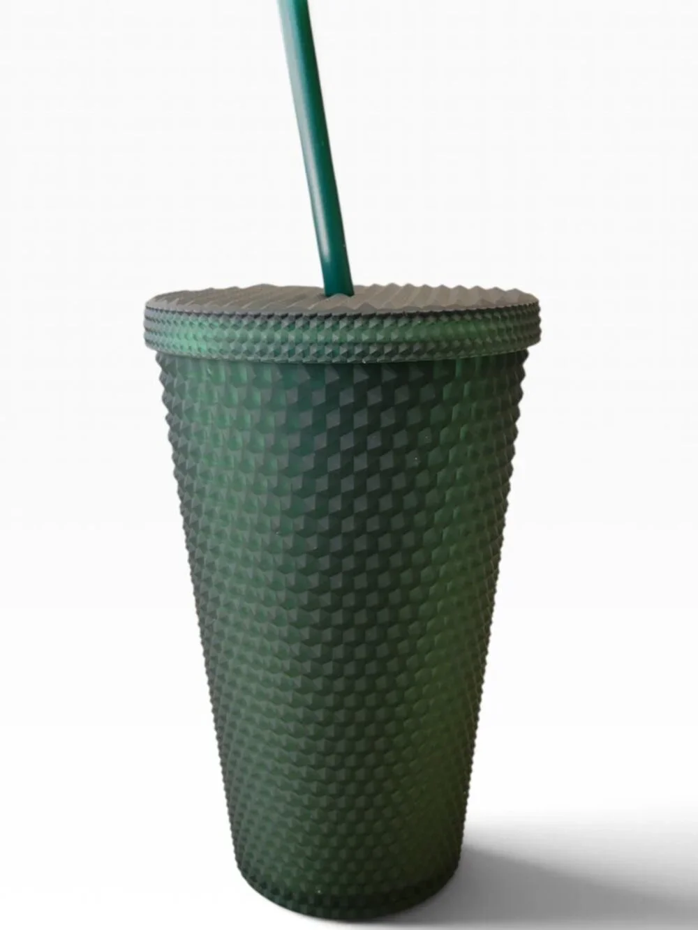 Starbucks Matte Dark Green Studded Tumbler (16oz)